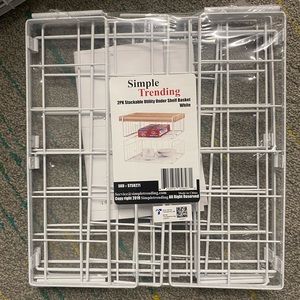 Stackable Utility Under Shelf Basket (2 pack)